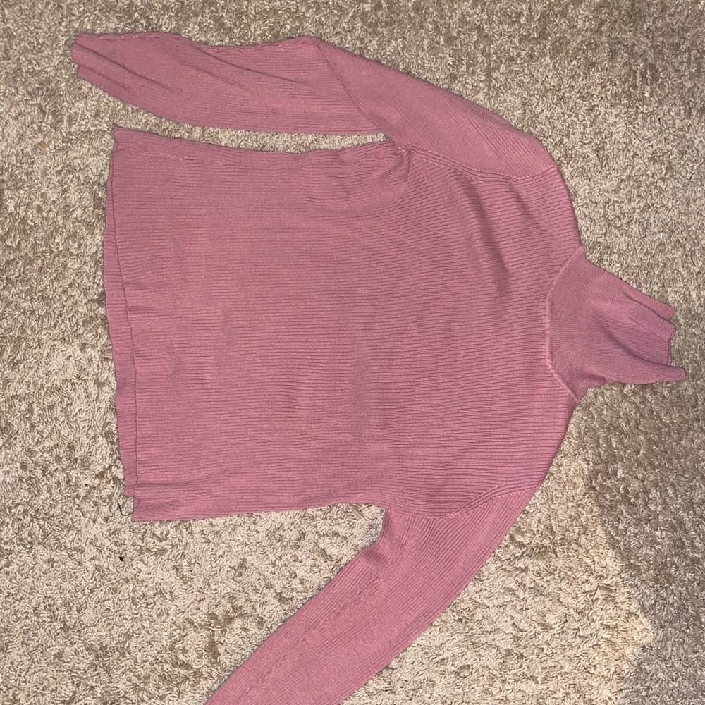 Pink Turtleneck